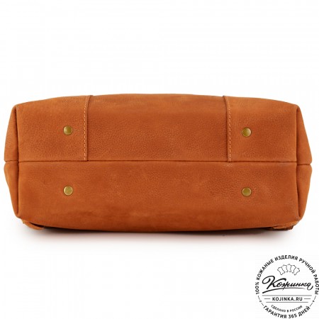 Кожаный рюкзак "Школьник" (терракот со старением)